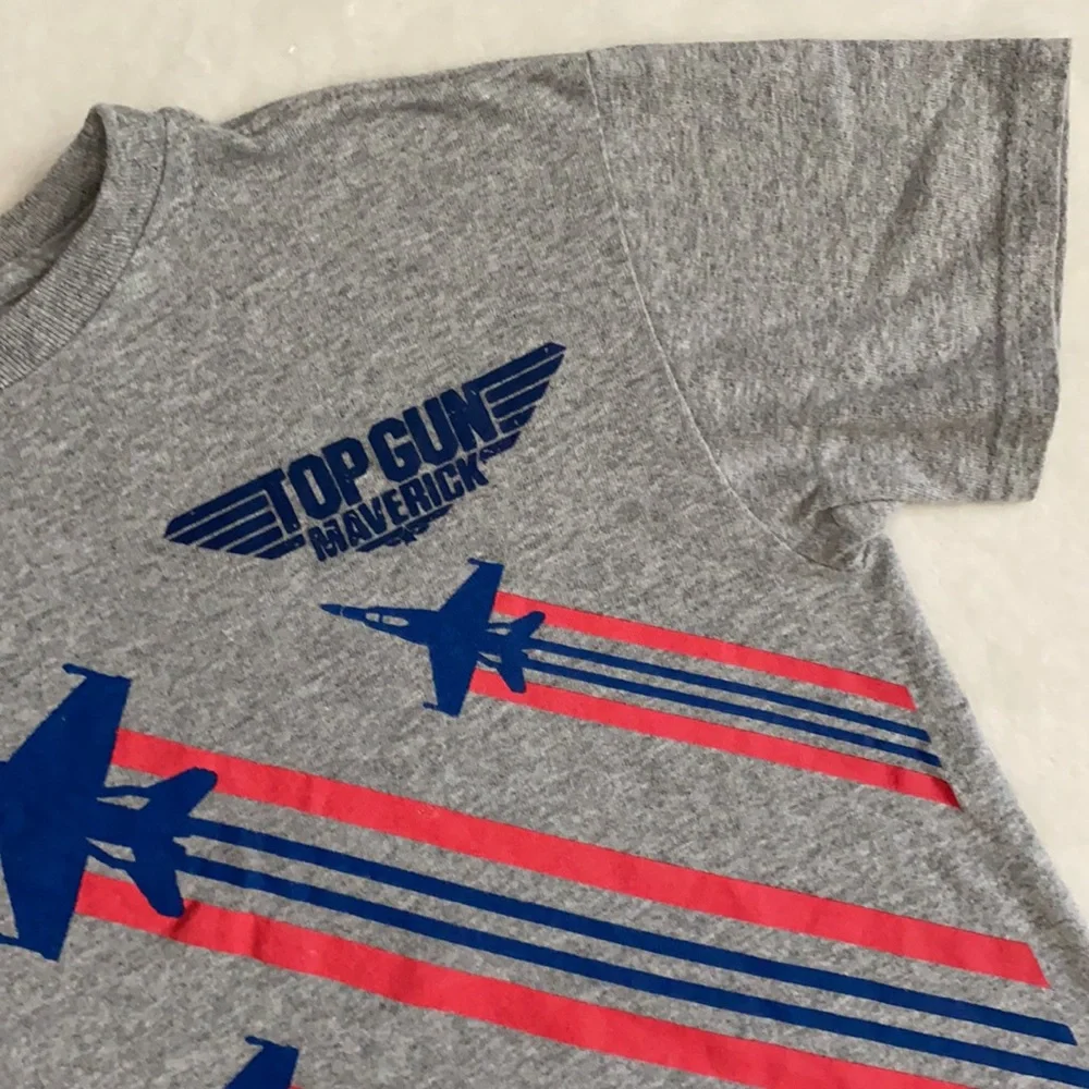 Top Gun Maverick | Military Fighter Jets USA Patriotic Graphic T-Shirt (L 10/12) - Picture 5 of 14